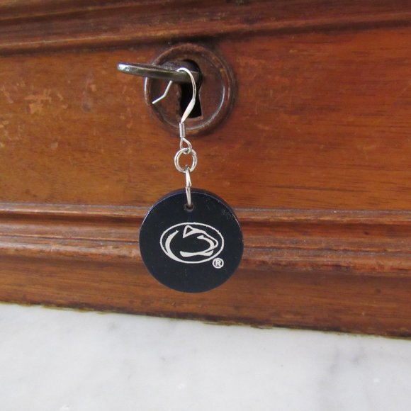 WE ARE!! PENN STATE DANGLING EARRINGS-CHRISTMAS GIFT-2 SIDED-WOMENS - Picture 3 of 3